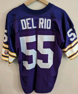 Vintage Jack Del Rio Minnesota Vikings Jersey Stitched Nfl Authentic Pro Line.