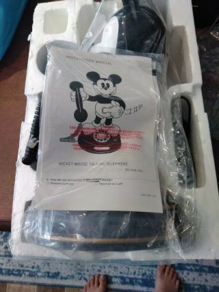 Vintage Disney Mickey Mouse 1997 Telemania Telephone Rotary Phone. 6