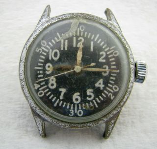 Vintage Mens Wwii Bulova Type A - 11 Military Wristwatch Watch Parts Repair