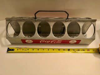 Vintage Coca Cola Soda 12 Bottle Aluminum Carrier Display Coke 6