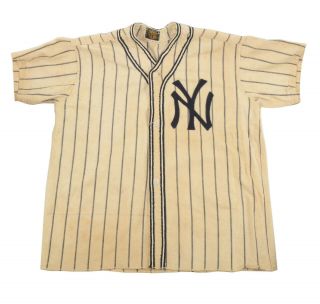 NY Yankees Empire Brand Child ' s Wool Baseball Uniform Circa 1950 ' s Rare Vintage 2