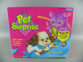 Vintage 1993 Hasbro Toy 8756 Pet Surprise Puppy Dog Doll In Opened Box Rare
