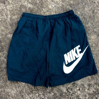 Minty Vintage 1990s Nike Spellout Big Logo Air Check Swim Trunks Board Shorts M