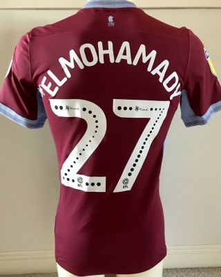 Ahmed Elmohamady MATCH WORN Luke 2018/19 Aston Villa Home Shirt RARE Play Off 3