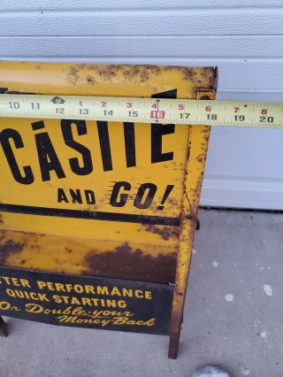 Vintage Casite Can Display Rack Donkey Gas Station Oil 8