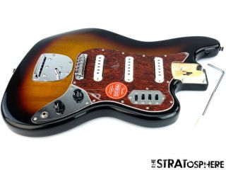 2019 Fender Squier Vintage Modified Bass Vi 6 String Loaded Body 3 Tone Sunburst