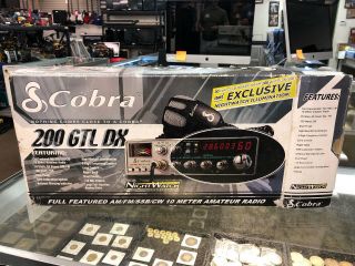 Cobra 200 Gtl Dx Full Feature Am/fm/ssb/cw 10 Meter Amateur Radio Rare Find