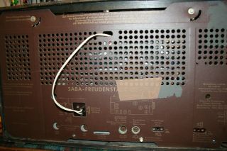SABA FREUDENSTADT 125 stereo,  german vintage tube radio,  built 1960,  restored 11