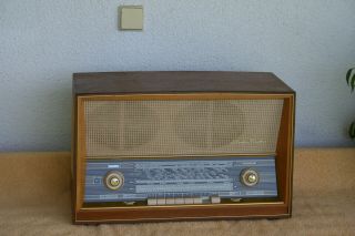 SABA FREUDENSTADT 125 stereo,  german vintage tube radio,  built 1960,  restored 4