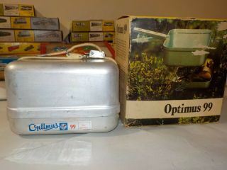 Vintage Optimus 99 Gas Camping/hiking Stove Made In Sweden Great Shape