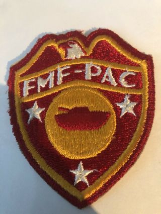 Ww 2 Usmc Fmf - Pac Tanks / Tractor Battalion Patch
