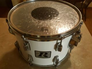 Vintage Rogers BIG R 10x14 Tom Drum in White - 2
