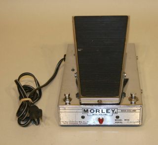 Vintage 1970s Morley Wah Volume Wvo Chrome Guitar Effects Foot Pedal