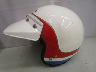 Vintage Honda Motorcycle Helmet Open Face With Visor Dot (size Xs)