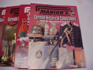 5 2000s Dated Back Issues of Manion ' s Catalogs on WW1&2 German Militaria 2