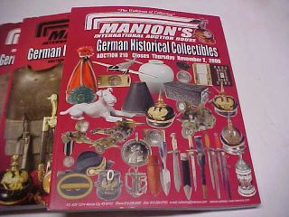 5 2000s Dated Back Issues of Manion ' s Catalogs on WW1&2 German Militaria 3