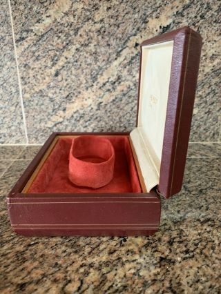 RARE VINTAGE 60s Audemars Piguet Vintage Burgundy Red Watch Box Case Leather Set 6