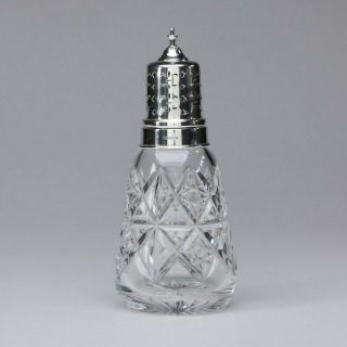 W.  I.  Broadway & Co Sterling Silver & Glass Sugar Caster,  1995,  England -