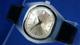Vintage Lanco Automatic Watch 1970s Swiss Nos Old Stock Caliber As 2063