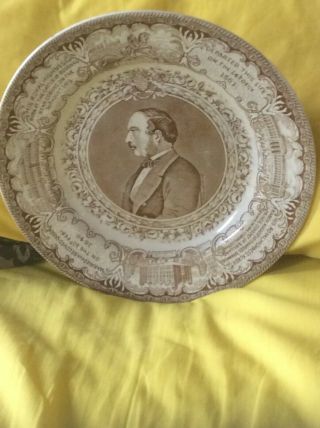 Rare Prince Albert 1861 Memoriam Large Plate