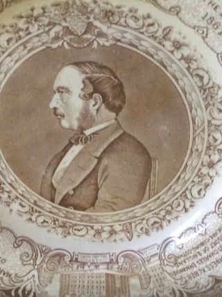 Rare Prince Albert 1861 Memoriam Large Plate 2