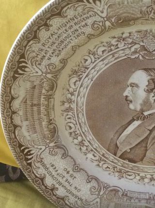 Rare Prince Albert 1861 Memoriam Large Plate 3
