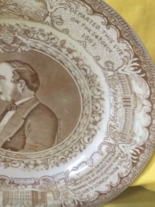 Rare Prince Albert 1861 Memoriam Large Plate 4
