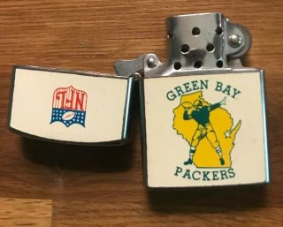 Vintage Green Bay Packers Zippo Lighter 1963 Antique NFL RARE 3