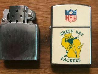Vintage Green Bay Packers Zippo Lighter 1963 Antique NFL RARE 4