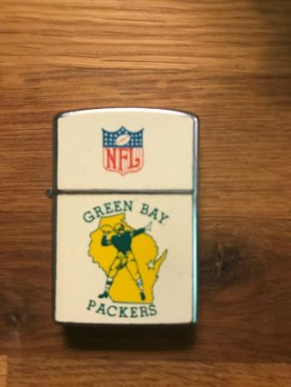 Vintage Green Bay Packers Zippo Lighter 1963 Antique NFL RARE 8