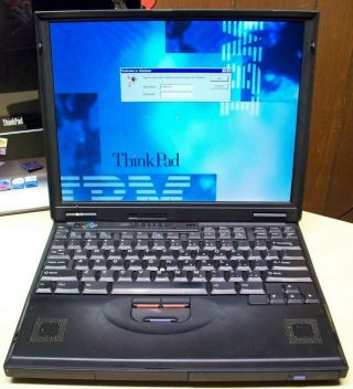 Vintage Ibm Thinkpad 600e Pentium Ii 128mb Ram Windows 98 Laptop