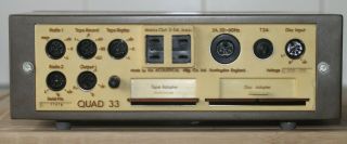 Vintage Hi - Fi Quad 405 Current Dumping Power Amplifier & Quad 33 Stereo Pre - amp 8
