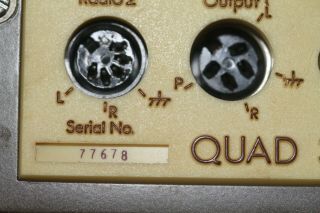 Vintage Hi - Fi Quad 405 Current Dumping Power Amplifier & Quad 33 Stereo Pre - amp 9