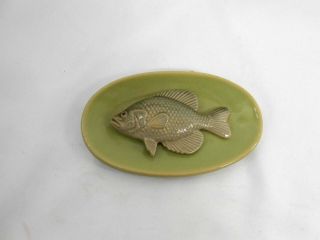 Vintage Signed Rosemeade Pottery Fish Plaque 4