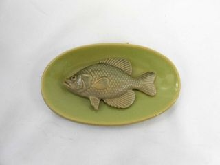 Vintage Signed Rosemeade Pottery Fish Plaque 4 2