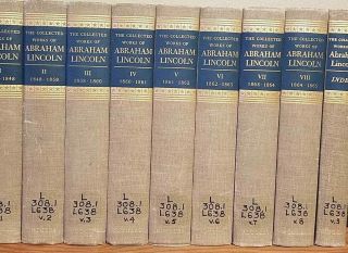 The Collected Of Abraham Lincoln 9 Vol.  1953 1st Ed.  Vintage Book