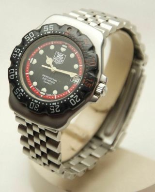 Vintage Tag Heuer F1 Formula 1 Professional 200 Meters Wa1214 Quartz Diver Watch