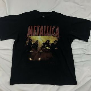 Vintage 1996 Metallica Rock Band " Load Tour " Graphic Band T - Shirt Xl By Giant