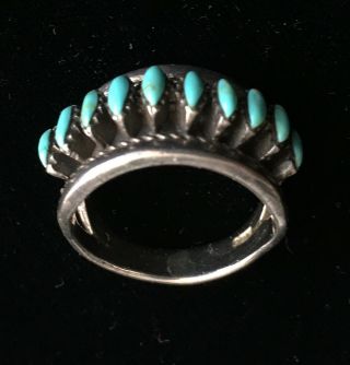 Vintage Turquoise Sterling Silver 925 Ring | Size 7 | Hippie Chic Jewelry