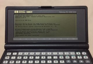 Vintage HP 1000CX Palmtop PC 2MB RAM 2