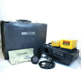 Vintage Kodak 850 Auto - Focus Carousel Projector Lens And Remote Control