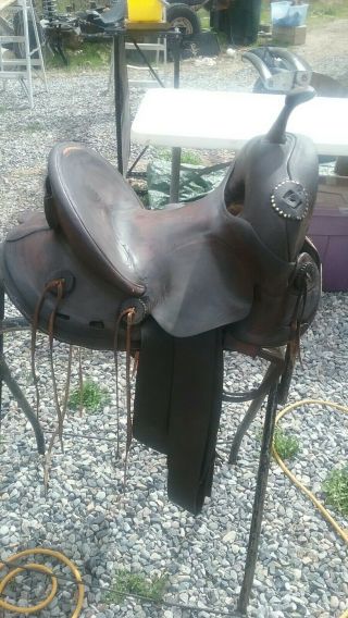 Nelson And Post Highback Bronc Saddle Vintage/collector Western Cowboy Saddle