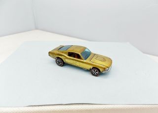 Hot Wheels Custom Mustang - Gold - Beauty - Vintage Ford Redline
