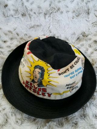 Elvis Presley 1956 Crew Magnet Corp Rock And Roll Hat Cap Vintage