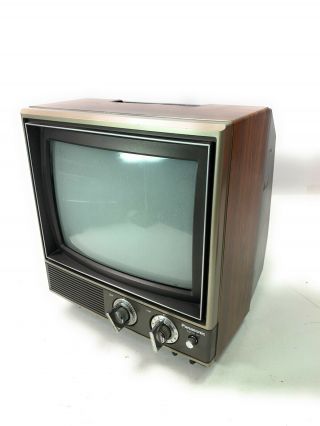 Vintage Panasonic 11” Color Pilot Portable Color TV - CT - 1110D 2