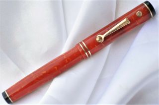 Restored Vintage Red Wahl Eversharp Gold Seal Fountain Pen – Stub Nib 4