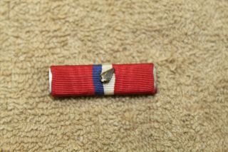 Ww2 U.  S.  Military Philippine Liberation Medal Ribbon Bar W/arrow Head