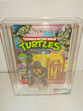 Vintage Teenage Mutant Ninja Turtles Donatello Series 1 Ten Back 1988 Afa 85 Nm,