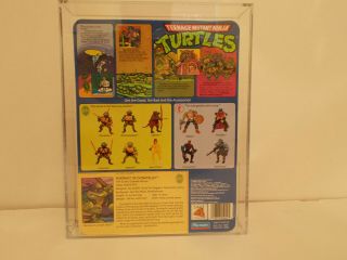 Vintage Teenage Mutant Ninja Turtles Donatello Series 1 Ten Back 1988 AFA 85 NM, 3