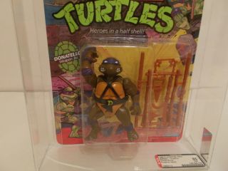 Vintage Teenage Mutant Ninja Turtles Donatello Series 1 Ten Back 1988 AFA 85 NM, 4